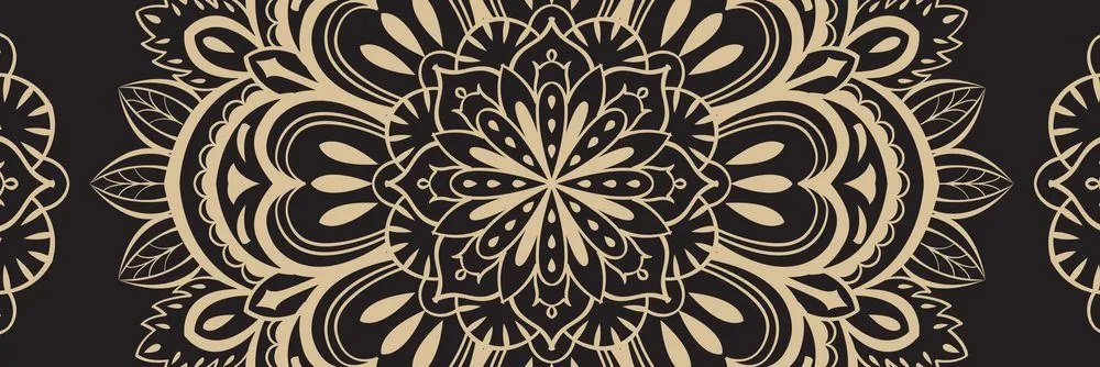 Stampa su tela – Mandala su sfondo nero