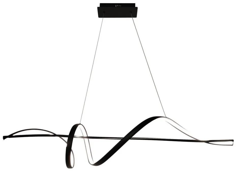 Lampadario LED a sospensione con filo SASH LED/36W/230V nero