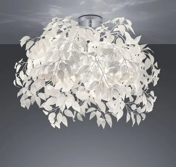 Leavy plafoniera foglie lavabili d. 70cm attacco e14 3 luci