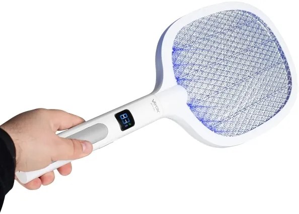 Trappola elettrica LED 2in1 con LCD 1200 mAh/5V bianco