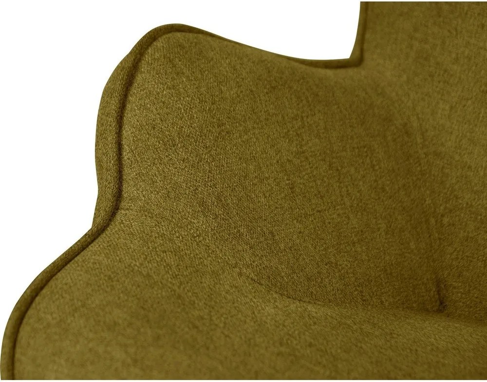 Poltrona con poggiapiedi verde Niko – Ropez