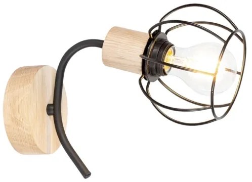 Spot-Light 8224174 - Applique VIVIANE 1xE27/60W/230V rovere