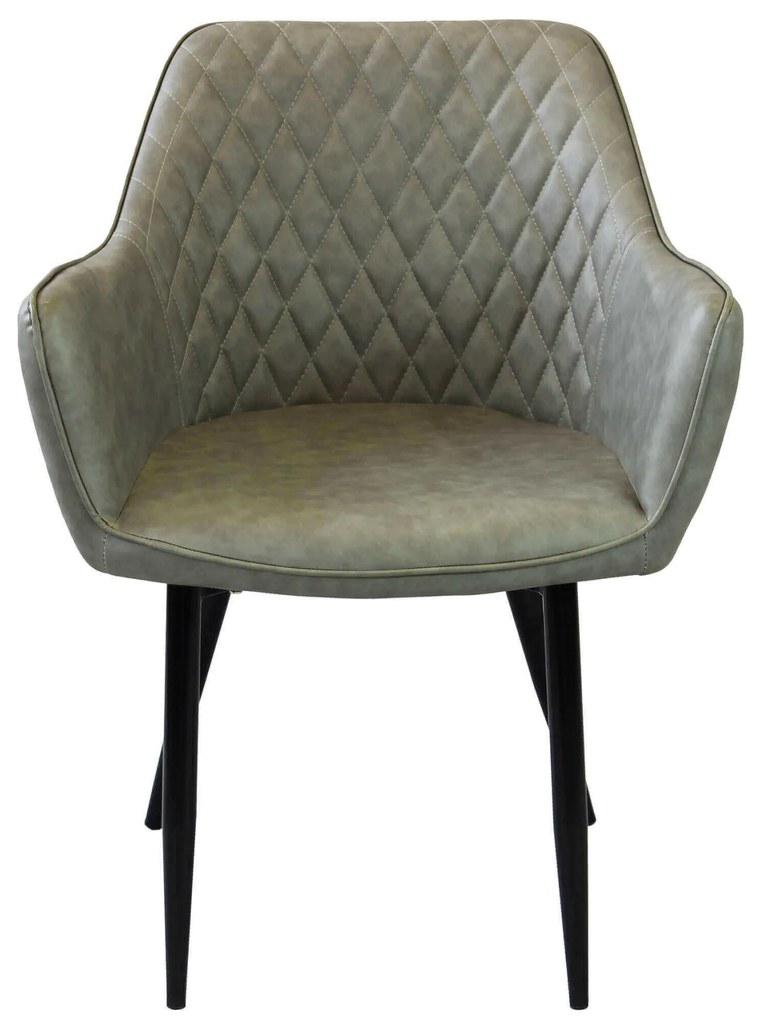 SANDY - poltrona imbottita per sala da pranzo in ecopelle