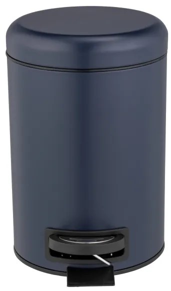 WENKO 25153100 - Cestino per rifiuti LEMAN 17x25 cm blu/nero