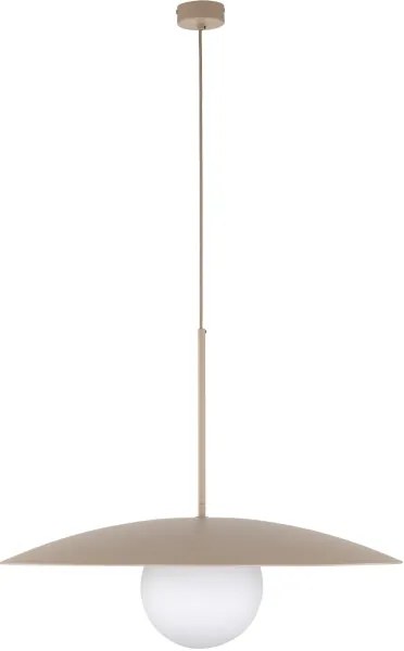 Lampadario a sospensione con filo SLATE 1xE27/15W/230V diametro 65 cm beige
