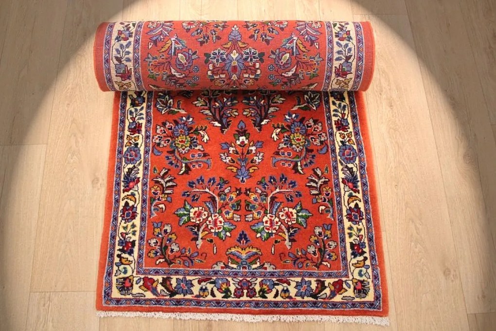 Sarouk Tappeto persiano 80x300 (Iran) Annodato A Mano