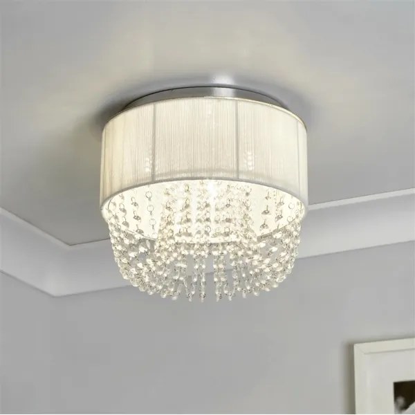 Searchlight 62617-3CC - Plafoniera BELLANO 1xG9/7W/230V Ø 30 cm bianco