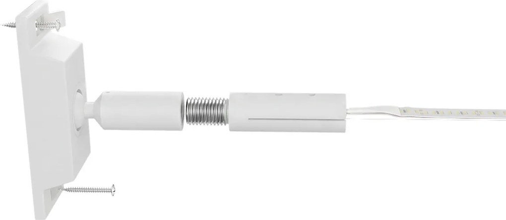Profilo Sospeso STARLINE Bianca 25m per strisce LED con Banda e fissaggio Variante Lunghezza 25 Metri