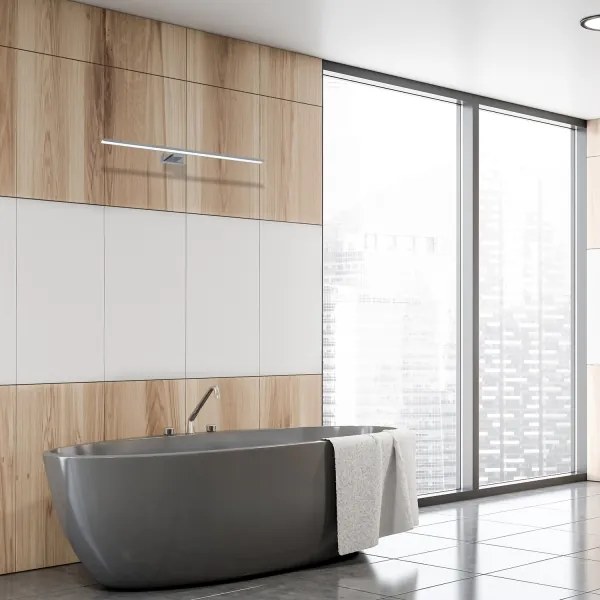 Luce LED per specchio da bagno SHINE LED/15W/230V 80 cm IP44 cromo lucido