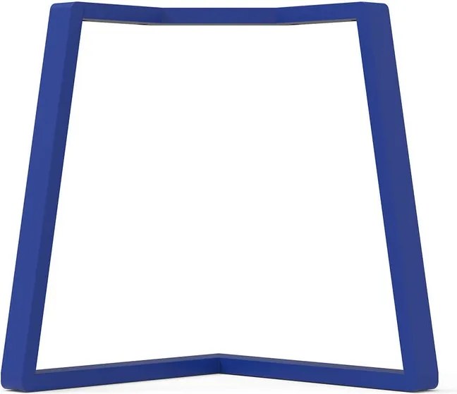 Gamba per mobili STEELMI Angolo in acciaio blu lucido L 78 x P 78 x H 70 cm