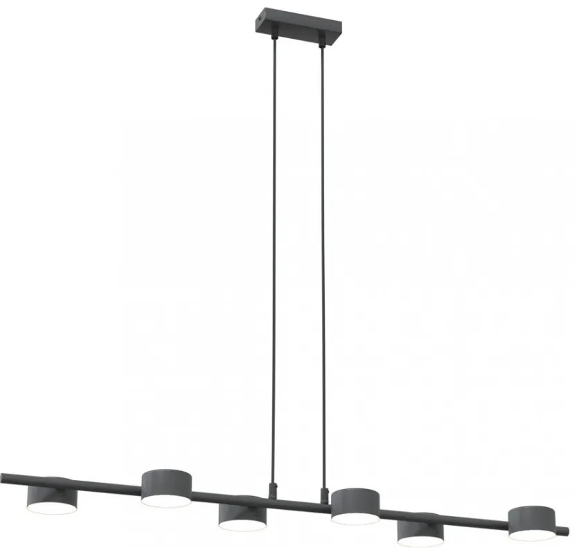 Lampadario a sospensione SORA 6 Nero 6xGX53 da interno Colore del corpo Nero
