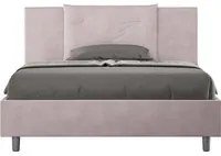 Letto Matrimoniale Francese 150x190 cm con Rete e Contenitore Appia Glicine