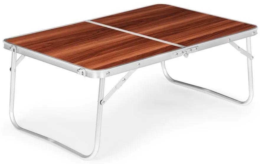 Tavolo pieghevole per catering 60x40 cm con imitazione del legno