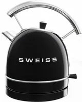 Bollitore elettrico 1,8 L vintage nero Sweiss