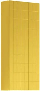Pensile bagno Pixel Grid laccato opaco giallo sole, 1 anta apertura da sinistra P 17 x L 30 x H 80 cm