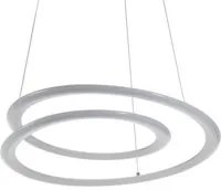 Lampadario in polipropilene bianco opaco cm H.165 x .50