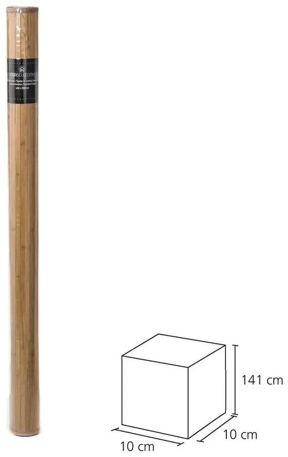 Tappeto in bambù marrone scuro 140x200 cm - Casa Selección