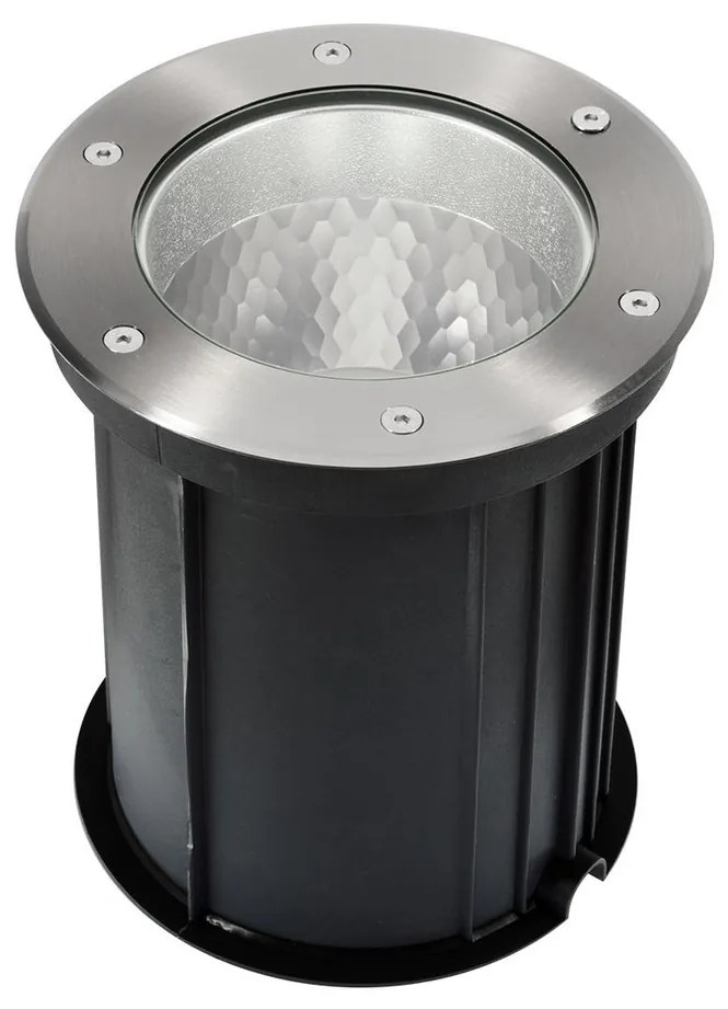 Faro interrato con base E27 - per lampade PAR30 e PAR38 - Doppio Pressacavo