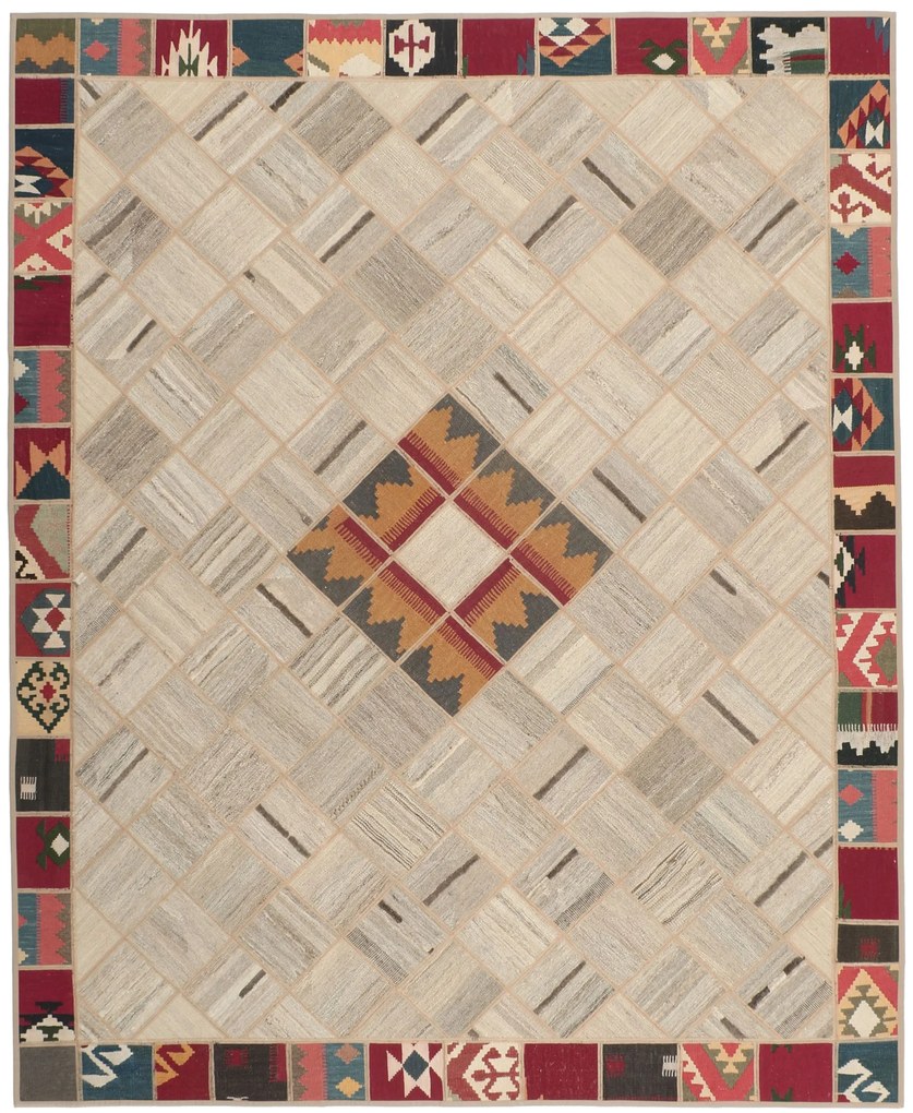 Kilim Tappeto 280 x 230 (Iran) Tessuto A Mano