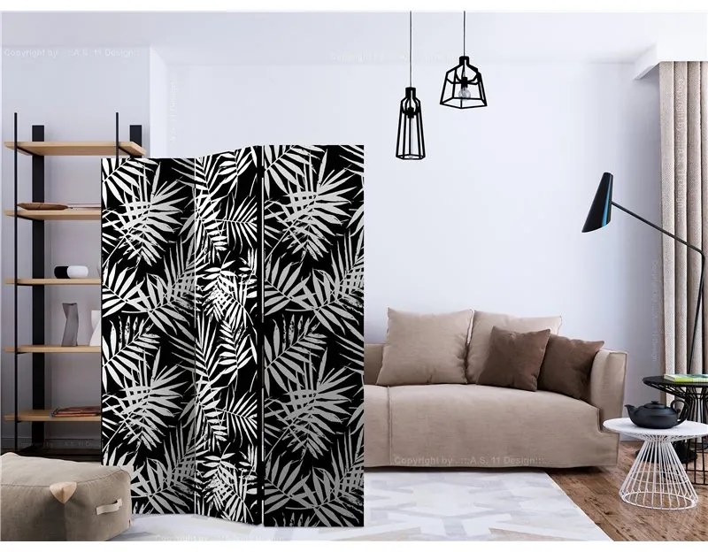 Paravento Black and White Jungle [Room Dividers]