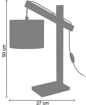 Tosel  Lampade d’ufficio Lampada da scrivania tondo legno bianco  Tosel