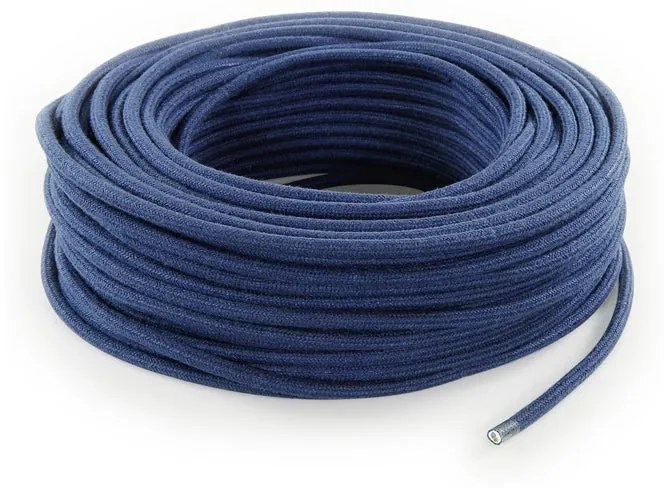 Cavo tessile 2 x 0.75 mm² L 50 m MERLOTTI blu matassa