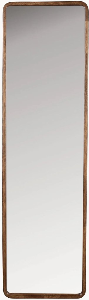 Specchio da parete con cornice in legno di caucciù Nyko