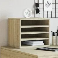 Organizer Scrivania Rovere Sonoma 36x26x29,5 Legno Multistrato 848047