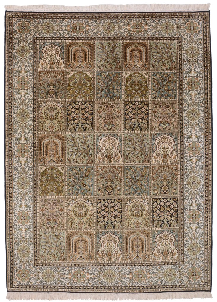 Cashmere Silk Tappeto 220x160 (Indian) Annodato A Mano