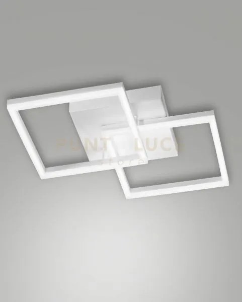 Bard applique bianca nw 2 luci a led 4000k - 39w - 4050 lm dimmerabile