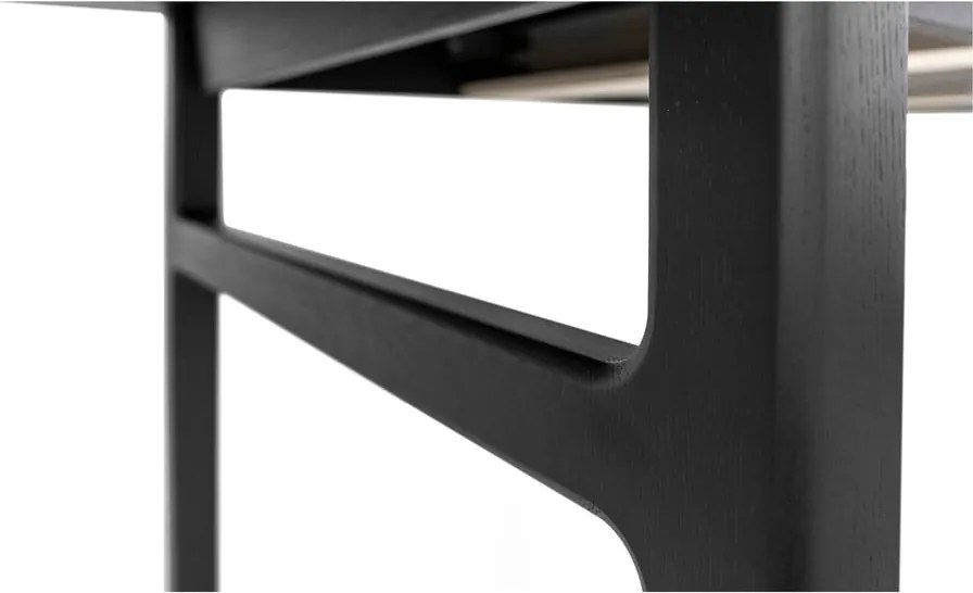 Tavolo da pranzo con effetto rovere allungabile con estensione 90x180 cm Curved – Woodman