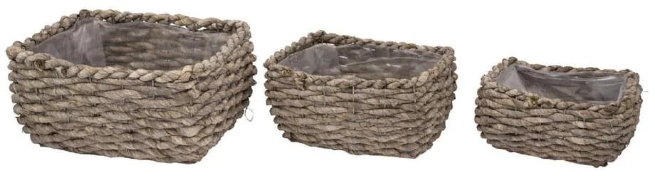 Coprivaso in paglia in set da 3 - Ego Dekor