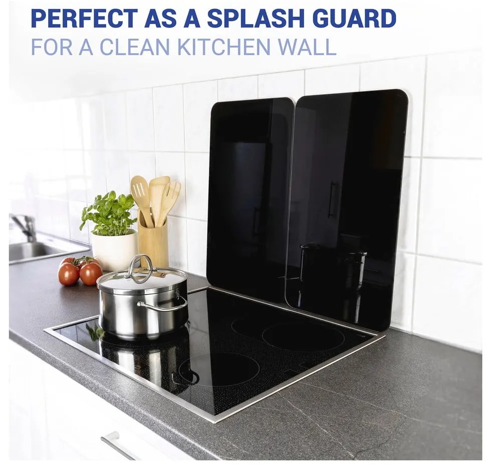 Set di 2 coperchi per fornelli in vetro temperato 30x52 cm Universal - Wenko