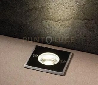 Faro a incasso calpestabile led walk acciaio quadrato 3w 345lm 3000...