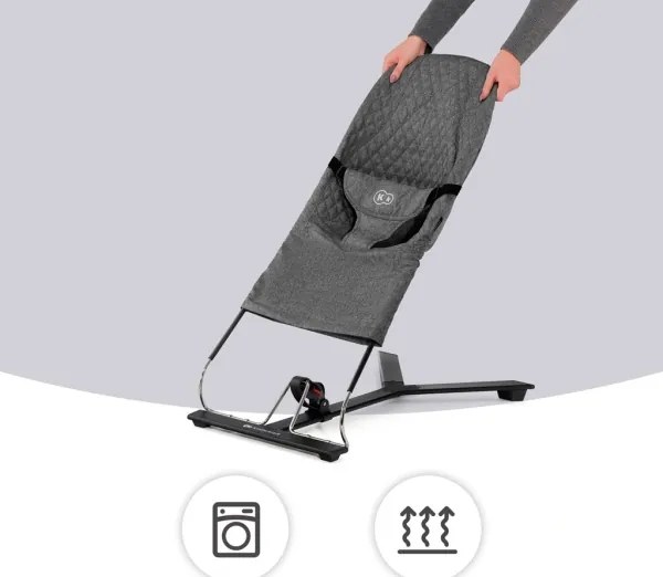 KINDERKRAFT - Lettino bimbo MIMI grigio