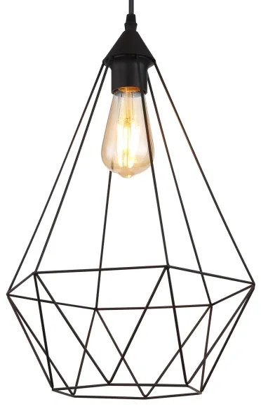 Globo 15745H1 - Lampadario a sospensione con filo ZACHARY 1xE27/60W/230V diametro 30 cm