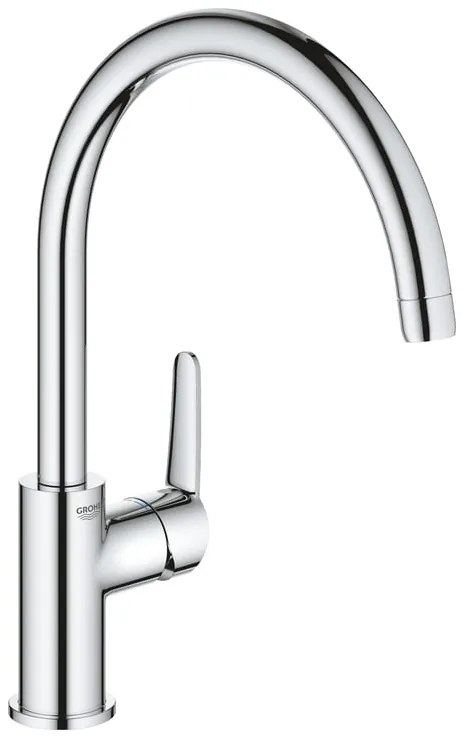Rubinetto da cucina fisso a collo di cigno Start Clova cromo lucido GROHE