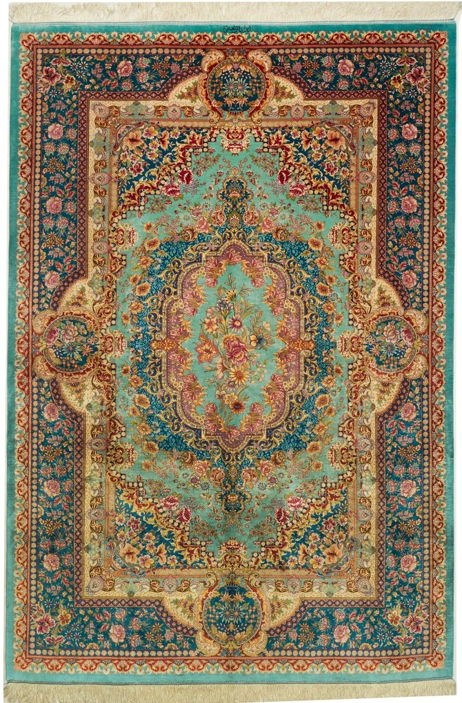 Ghom Tappeto persiano 160x230 Rosso (Iran) Annodato A Mano