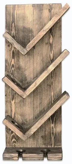 Portabottiglie da parete 60x22 cm abete/pino