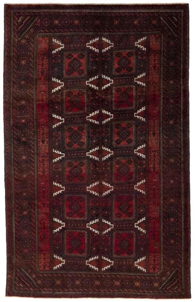 Tappeto 190 x 300 Rosso (Iran) Annodato A Mano