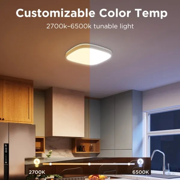 Govee - LED RGBIC Plafoniera con dimmer LED/24W/230V 2700-6500K Wi-Fi