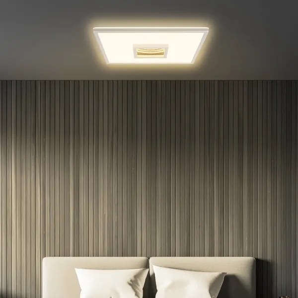 Briloner 3848014 - Plafoniera LED TORO LED/18W/230V 42x42 cm cromo satinato