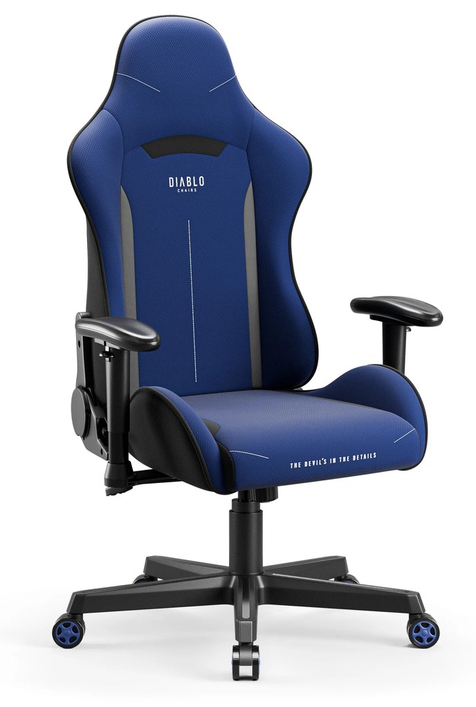 Poltrona da gaming in tessuto blu navy Diablo X-Starter