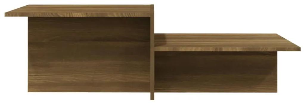 Tavolino marrone rovere 111,5x50x33 cm in legno ingegnerizzato