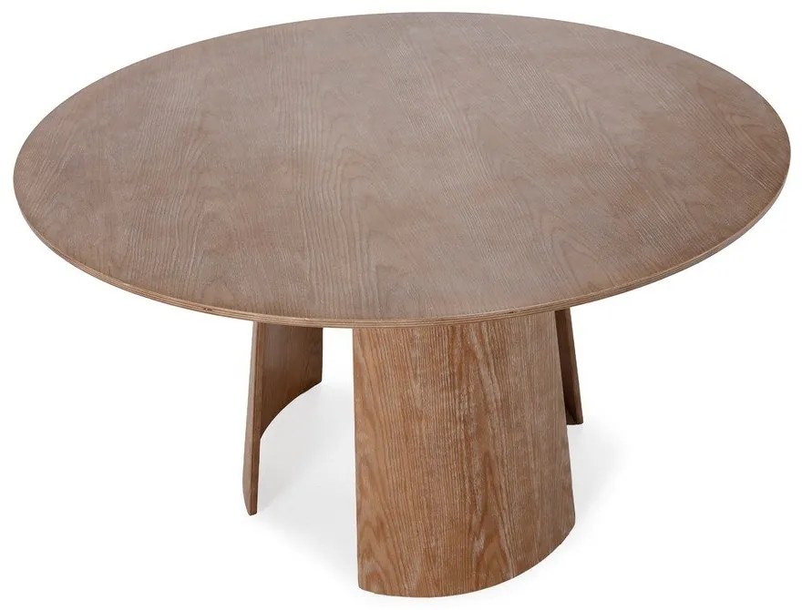 Tavolo da pranzo rotondo con effetto rovere ø 120 cm Zuri – MOME