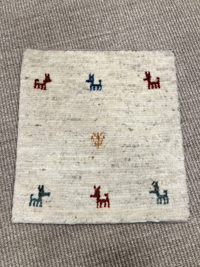 Gabbeh Tappeto persiano 40x40 Beige (Iran) Annodato A Mano