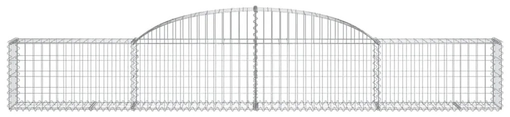 Cesti Gabbioni ad Arco 30 pz 300x30x40/60 cm Ferro Zincato