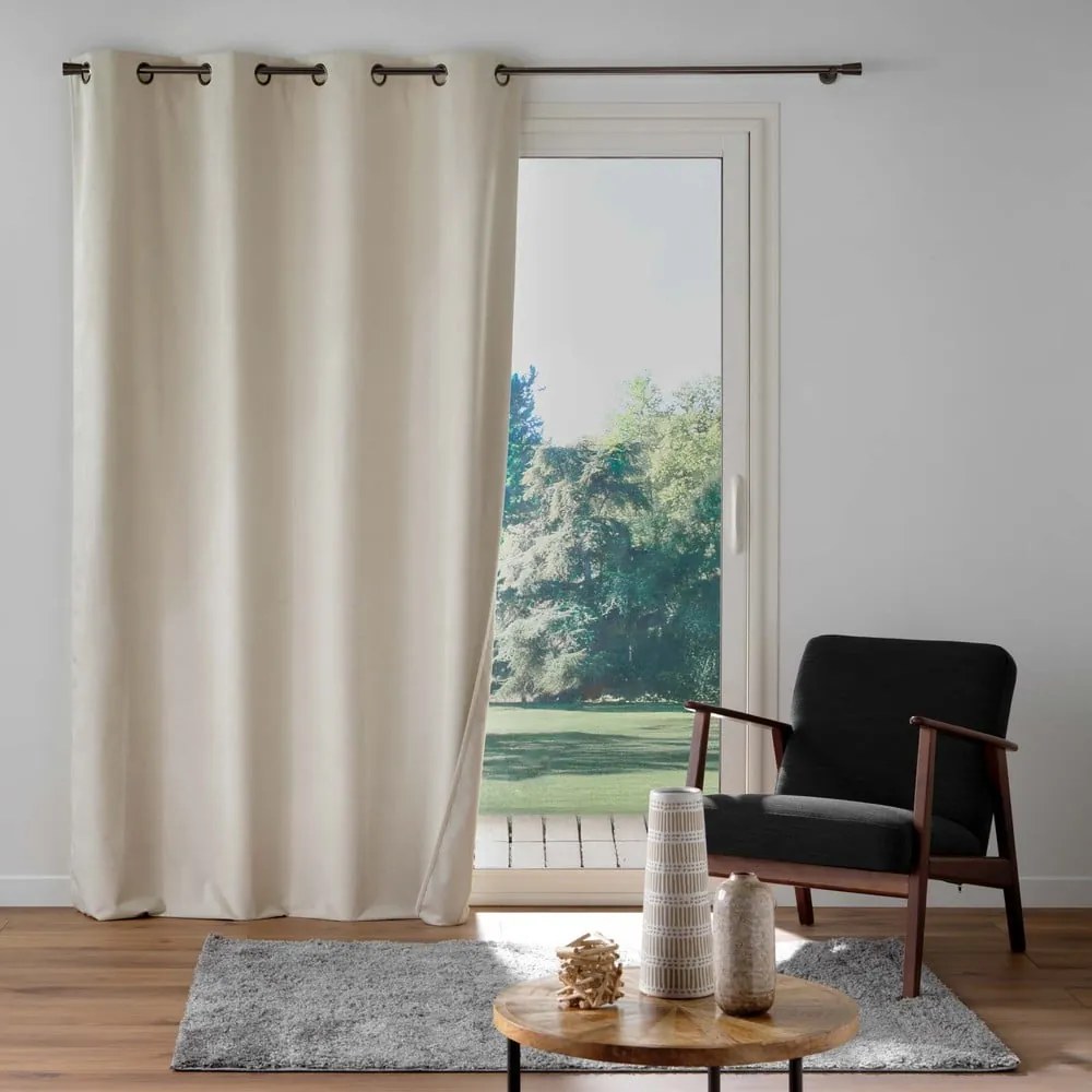 Tenda beige in velluto 140x260 cm Olympe – douceur d'intérieur