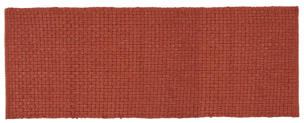 Tappeto bagno 60x130 cm in ciniglia terracotta