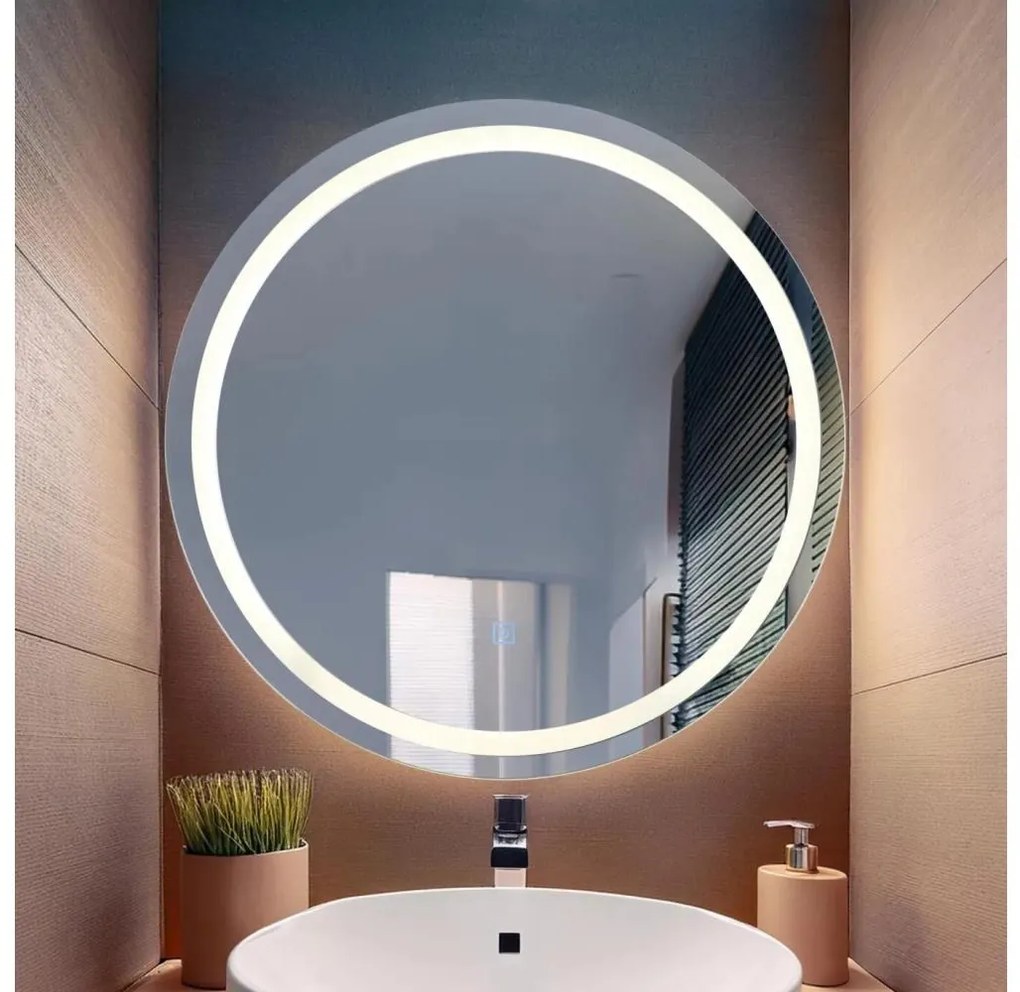 Globo 84033 - Specchio LED dimmerabile con retroilluminazione RIVAS LED/10W/230V 4000K d. 55 cm